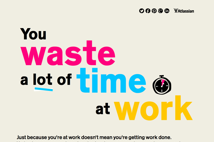 You Waste A Lot Of Time At Work website preview